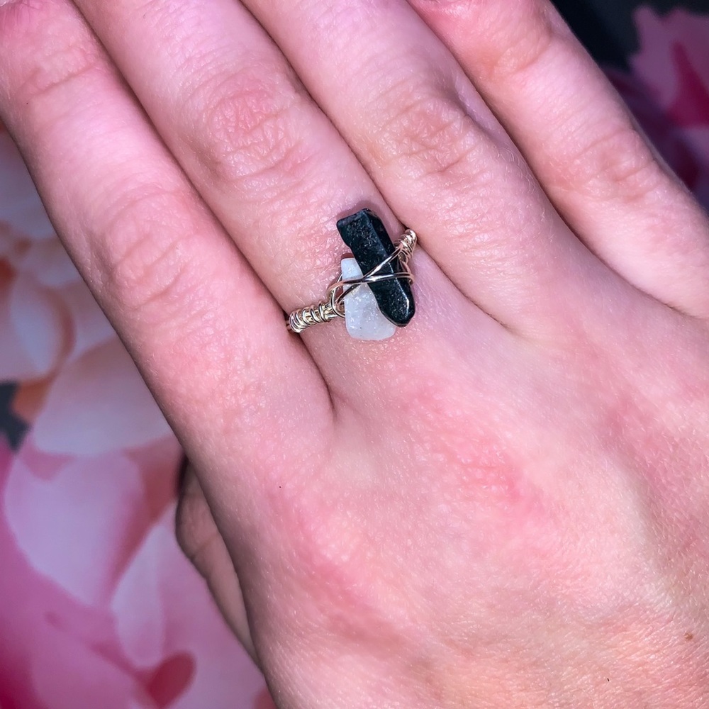 Handmade wrapped wire ring